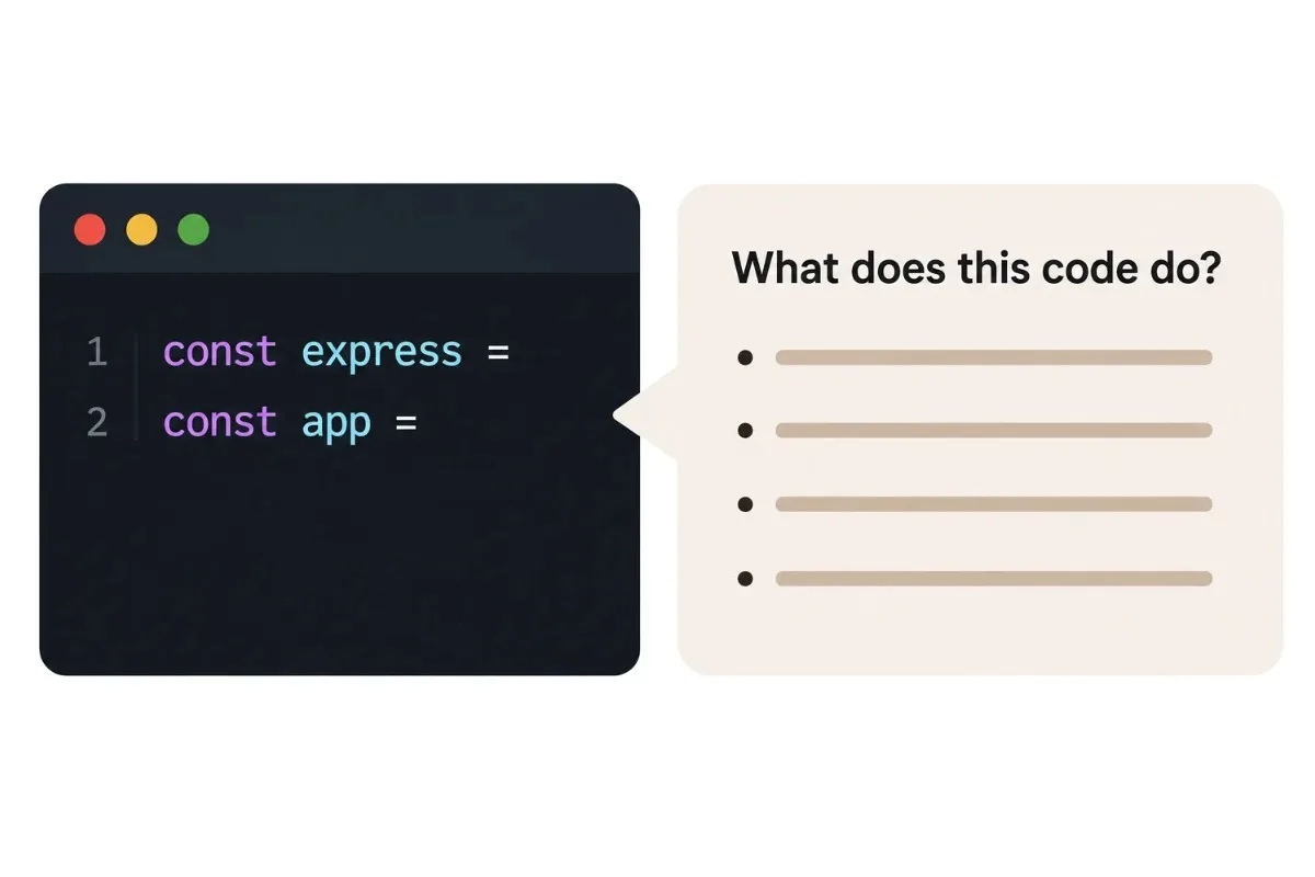 How to explain existing code thumbnail